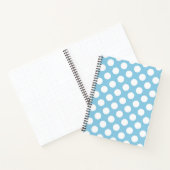 Carnet Pois Bleus, Motif Pointe Polka, Points, Pointe (Intérieur)