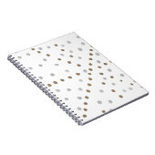 Carnet Pois d'argent et d'or (Côté Droit)