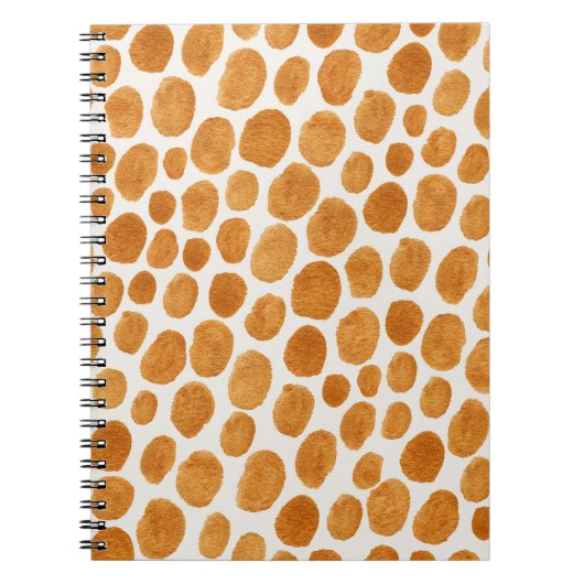 Carnet Pois d'or : Gouache Abstraite (Devant)