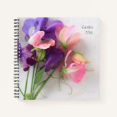 Carnet Pois doux sur papier texturé jardinage (Devant)