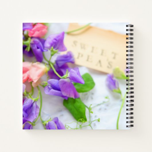 Carnet Pois doux sur papier texturé jardinage (Dos)