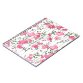 Carnet Pois doux : Texture Florale d'été. (Côté gauche)
