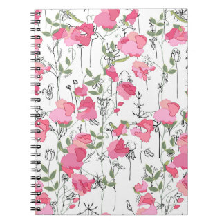 Carnet Pois doux : Texture Florale d'été.