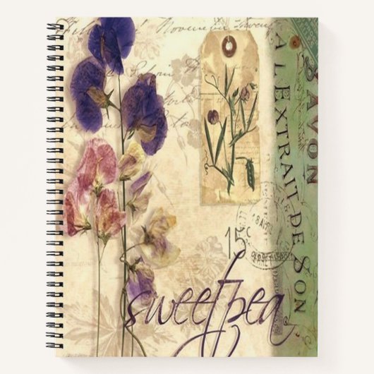 Carnet pois doux vintage (Devant)