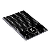 Carnet Pois en noir et blanc avec le cercle de mod (Côté Droit)