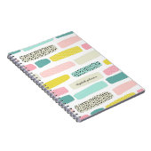 Carnet Pois et pinceaux. Abstrait moderne lumineux (Côté Droit)