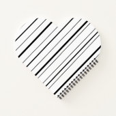 Carnet Pois et rayures noirs et blancs (Dos)