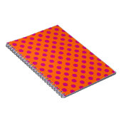 Carnet Pois Fuchsia orange (Côté Droit)
