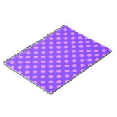 Carnet Pois Lilac sur periwinkle (Côté gauche)