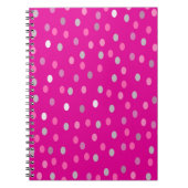 Carnet Pois magenta (Devant)