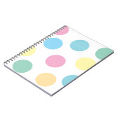Carnet Pois multicolores (Côté gauche)