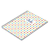 Carnet Pois multicolores personnalisés (Côté gauche)