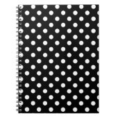 Carnet Pois noir et blanc (Devant)