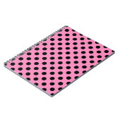 Carnet Pois noirs en rose (Côté gauche)