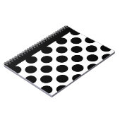 Carnet Pois noirs et blancs (Côté gauche)