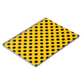 Carnet Pois noirs sur jaune (Côté gauche)