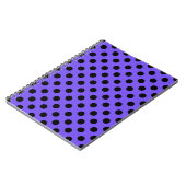Carnet Pois noirs sur perwinkle (Côté gauche)