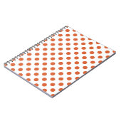 Carnet Pois orange brûlés (Côté gauche)