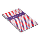 Carnet Pois pourpres et rouges (Côté Droit)