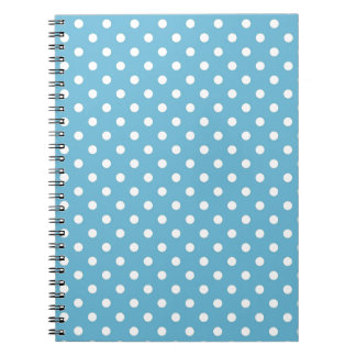 Carnet Pois rétro Bébé Bleu