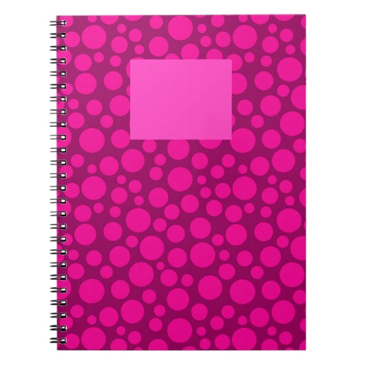 Carnet Pois rose Crimson (Devant)