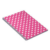 Carnet Pois rose et blanc (Côté Droit)