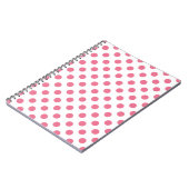 Carnet Pois rose et blanc (Côté gauche)