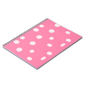 Carnet Pois rose pâle sur rose (Côté gauche)