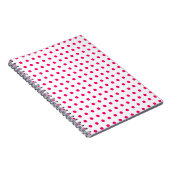 Carnet Pois roses chauds (Côté Droit)