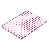 Carnet Pois roses chauds (Côté gauche)
