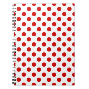 Carnet Pois rouges et blancs