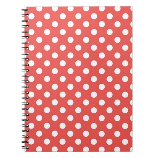 Carnet Pois rouges et blancs (Devant)