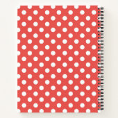 Carnet Pois rouges et blancs (Dos)