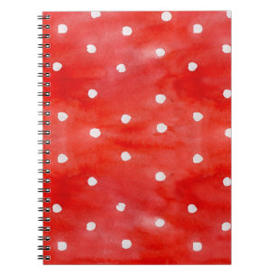 Carnet Pois rouges motifs imperméables