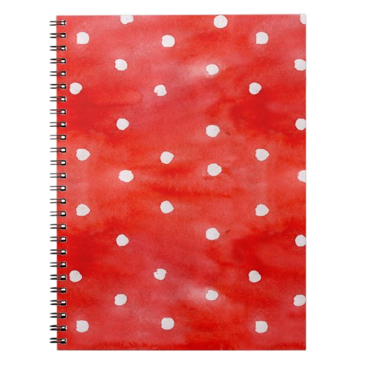 Carnet Pois rouges motifs imperméables (Devant)