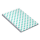 Carnet Pois turquoise (Côté Droit)