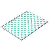 Carnet Pois turquoise (Côté gauche)