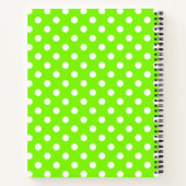 Carnet pois verts, blancs et verts (Dos)