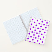 Carnet Pois violets, Motif à points Polka, points, pointi (Intérieur)