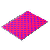 Carnet Pois violets sur cerise (Côté gauche)