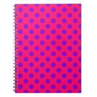 Pois violets sur cerise