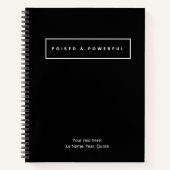 Carnet Poised & Powerful Spiral Notebook (Devant)