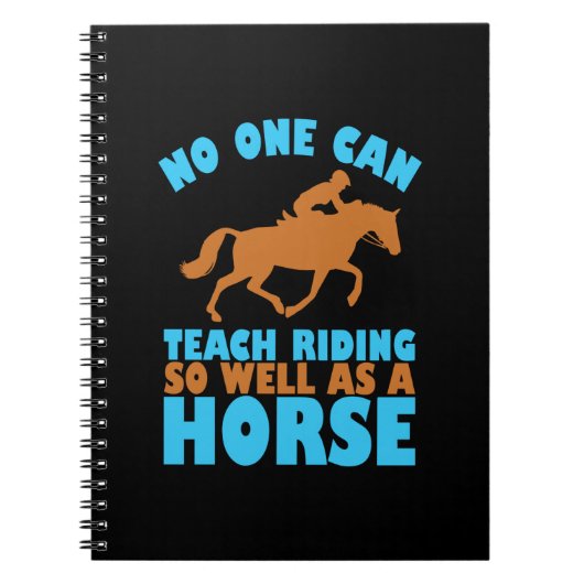 Carnet Poison d'Equestrian | No One Can Teach Riding (Devant)
