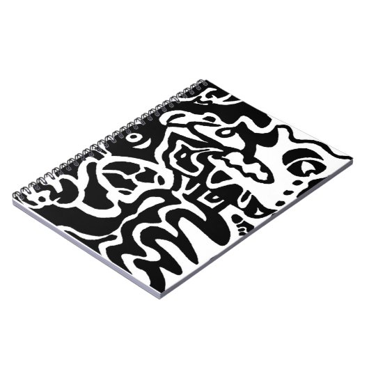 Carnet "Poisson" Art Abstrait (Côté gauche)