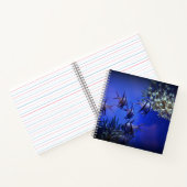 Carnet Poisson blanc et noir dans la mer Bleue profonde (Intérieur)
