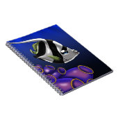 Carnet Poisson blanc et noir mignon (Côté Droit)