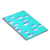 Carnet Poisson bleu turquoise (Côté Droit)