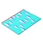 Carnet Poisson bleu turquoise (Côté gauche)