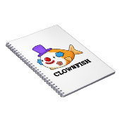 Carnet Poisson clown drôle animal poisson jeu de mots (Côté Droit)