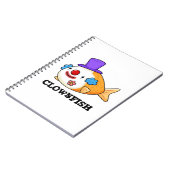 Carnet Poisson clownesque Funky Animal Poisson Pun (Côté gauche)